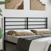vidaXL Tête de lit métal noir 135 cm 352351