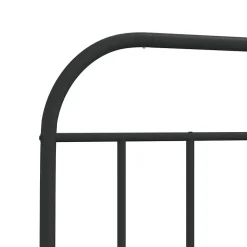 vidaXL Tête de lit métal noir 200 cm 353673
