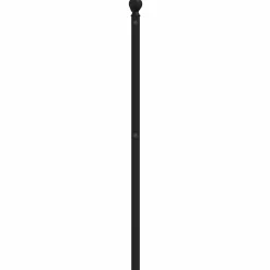 vidaXL Tête de lit métal noir 200 cm 353477