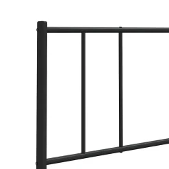 vidaXL Tête de lit métal noir 160 cm 352515