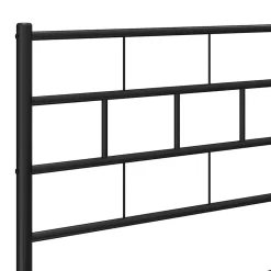 vidaXL Tête de lit métal noir 75 cm 355685