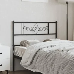 vidaXL Tête de lit métal noir 75 cm 355293