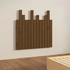 vidaXL Tête de lit murale Marron miel 82,5x3x80 cm Bois massif de pin 824806