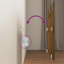 vidaXL Tête de lit murale Marron miel 82,5x3x80 cm Bois massif de pin 824806