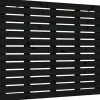 vidaXL Tête de lit murale Noir 146x3x91,5 cm Bois massif de pin 824687