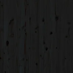 vidaXL Tête de lit murale Noir 146x3x91,5 cm Bois massif de pin 824687