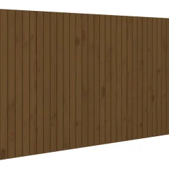 vidaXL Tête de lit murale Marron miel 185x3x110 cm Bois massif de pin 824966