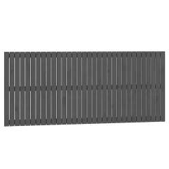 vidaXL Tête de lit murale Gris 204x3x90 cm Bois massif de pin 824880