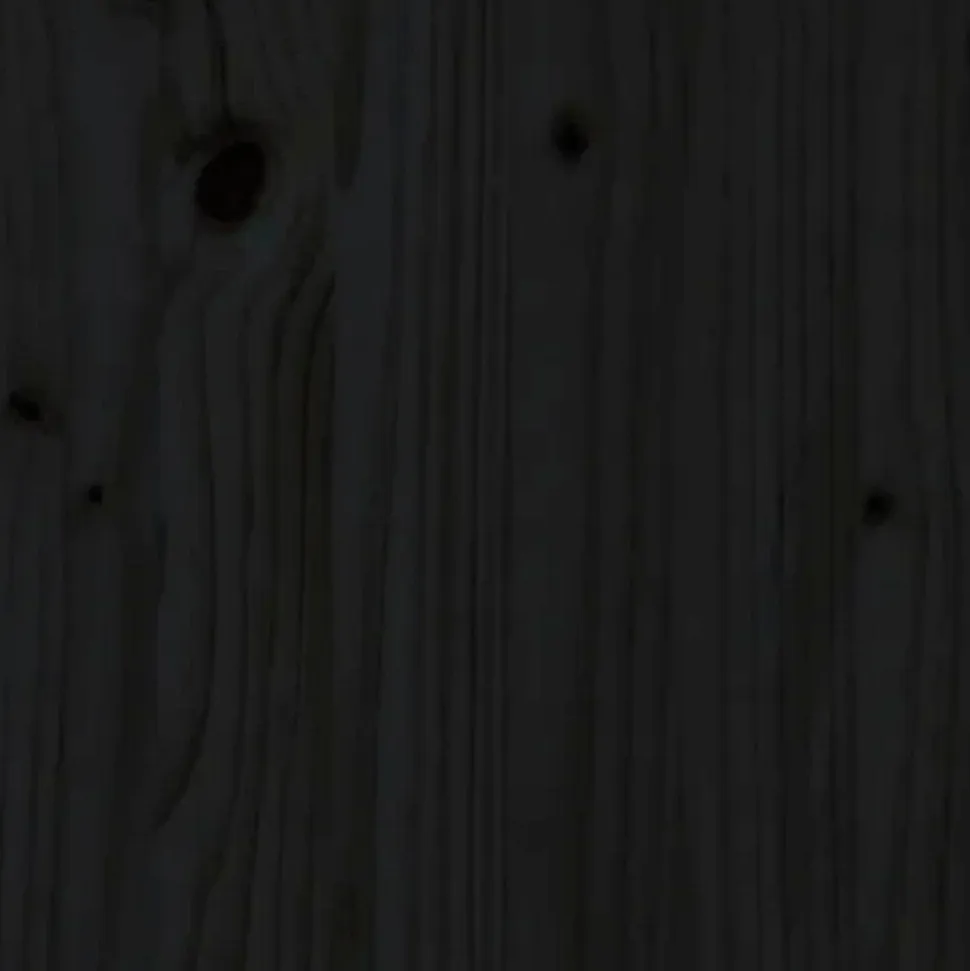 vidaXL Tête de lit murale Noir 166x3x80 cm Bois massif de pin 824812