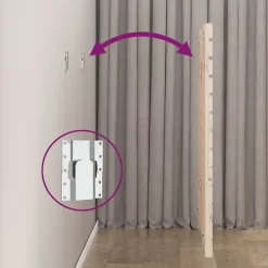 vidaXL Tête de lit murale 96x3x91,5 cm Bois massif de pin 824673