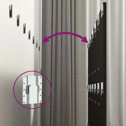 vidaXL Tête de lit murale Noir 240x1,5x80 cm Bois d'ingénierie 811053