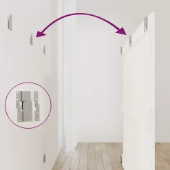 vidaXL Tête de lit murale Blanc 147x3x90 cm Bois massif de pin 824894