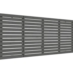 vidaXL Tête de lit murale Gris 206x3x91,5 cm Bois massif de pin 824670