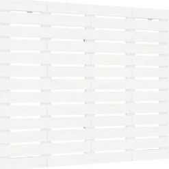 vidaXL Tête de lit murale Blanc 81x3x91,5 cm Bois massif de pin 824694