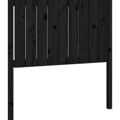 vidaXL Tête de lit Noir 95,5x4x100 cm Bois massif de pin 818854