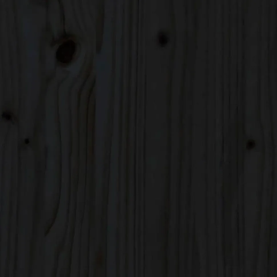 vidaXL Tête de lit Noir 206x4x110 cm Bois massif de pin 818494