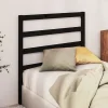 vidaXL Tête de lit Noir 95x4x100 cm Bois massif de pin822236