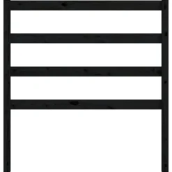 vidaXL Tête de lit Noir 95x4x100 cm Bois massif de pin822236