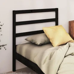 vidaXL Tête de lit Noir 95x4x100 cm Bois massif de pin822236