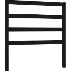 vidaXL Tête de lit Noir 95x4x100 cm Bois massif de pin822236