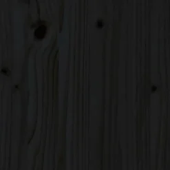 vidaXL Tête de lit Noir 103,5x3x81 cm Bois massif de pin 819109