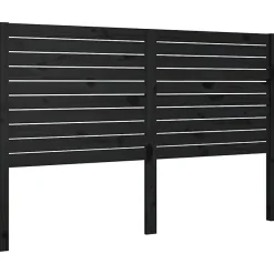 vidaXL Tête de lit Noir 141x4x100 cm Bois massif de pin 819019