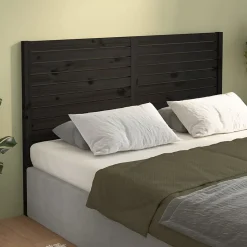 vidaXL Tête de lit Noir 141x4x100 cm Bois massif de pin 819019
