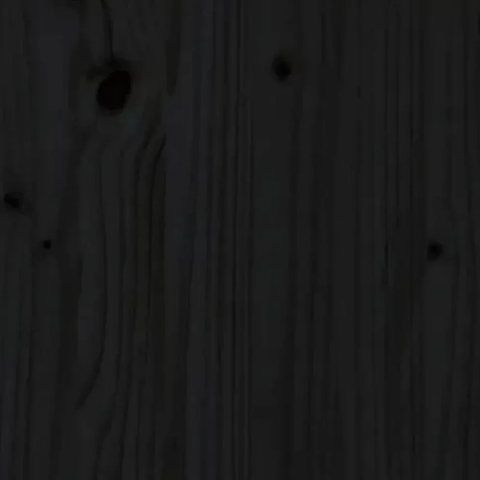 vidaXL Tête de lit Noir 165,5x4x100 cm Bois massif de pin 818884
