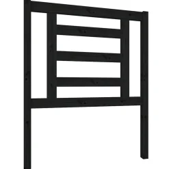 vidaXL Tête de lit Noir 81x4x100 cm Bois massif de pin 818799