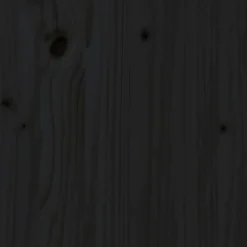 vidaXL Tête de lit Noir 81x4x100 cm Bois massif de pin 818799