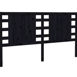 vidaXL Tête de lit Noir 166x4x100 cm Bois massif de pin 818784