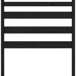 vidaXL Tête de lit Noir 96x4x100 cm Bois massif de pin 818404