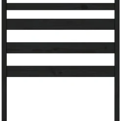 vidaXL Tête de lit Noir 96x4x100 cm Bois massif de pin 818404