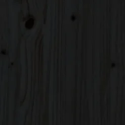 vidaXL Tête de lit Noir 126x4x100 cm Bois massif de pin 818414
