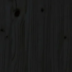 vidaXL Tête de lit Noir 81x4x100 cm Bois massif de pin 818399