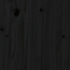 vidaXL Tête de lit Noir 146x4x100 cm Bois massif de pin 819024