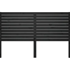 vidaXL Tête de lit Noir 146x4x100 cm Bois massif de pin 819024