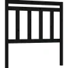 vidaXL Tête de lit Noir 96x4x100 cm Bois massif de pin