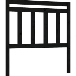 vidaXL Tête de lit Noir 96x4x100 cm Bois massif de pin
