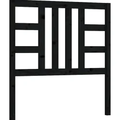 vidaXL Tête de lit Noir 96x4x100 cm Bois massif de pin 817824