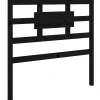 vidaXL Tête de lit Noir 95,5x4x100 cm Bois massif de pin 818024