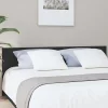 vidaXL Tête de lit Noir 200x1,5x80 cm Bois d'ingénierie 811044