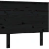 vidaXL Tête de lit Noir 94x6x82,5 cm Bois massif de pin 819154
