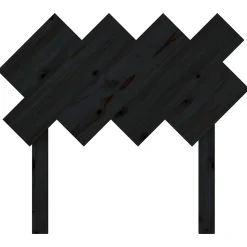 vidaXL Tête de lit Noir 92x3x81 cm Bois massif de pin 819204