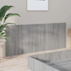 vidaXL Tête de lit Sonoma gris 200x1,5x80 cm Bois d'ingénierie 816977