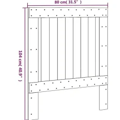 vidaXL Tête de lit 80x104 cm bois massif de pin 358389