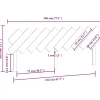 vidaXL Tête de lit 196x3x80,5 cm Bois massif de pin 819240
