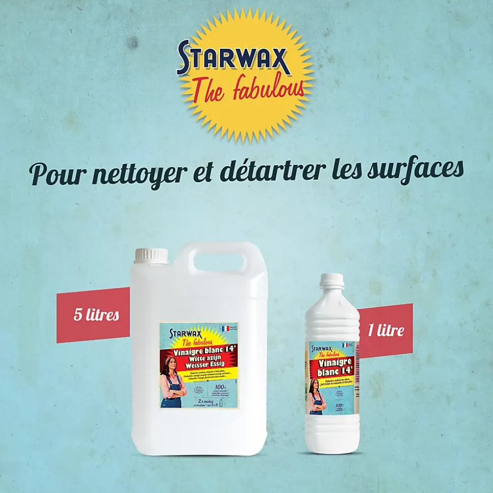 Vinaigre blanc ménager 14° Fabulous 5L