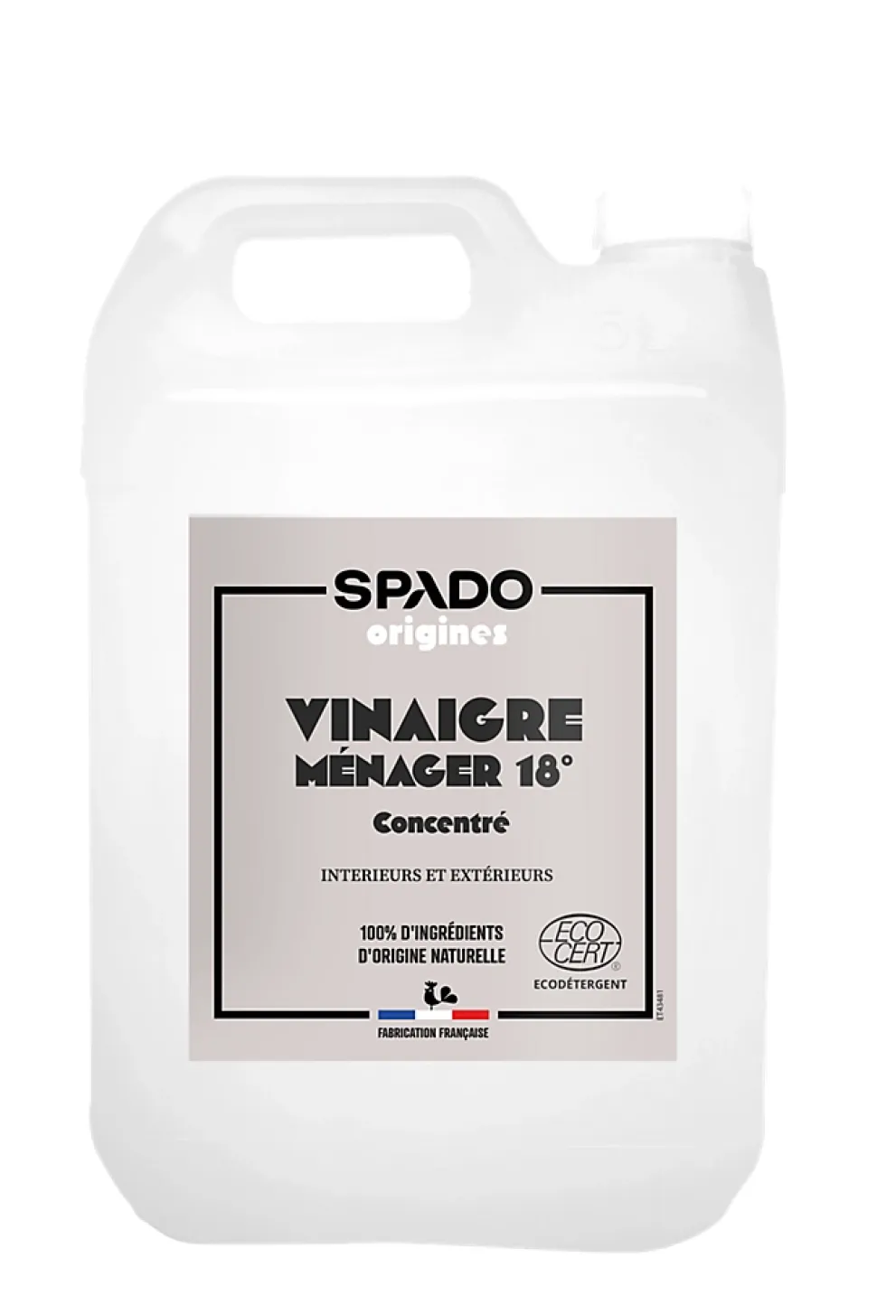 Vinaigre blanc ultra concentré 18° Spado Origines