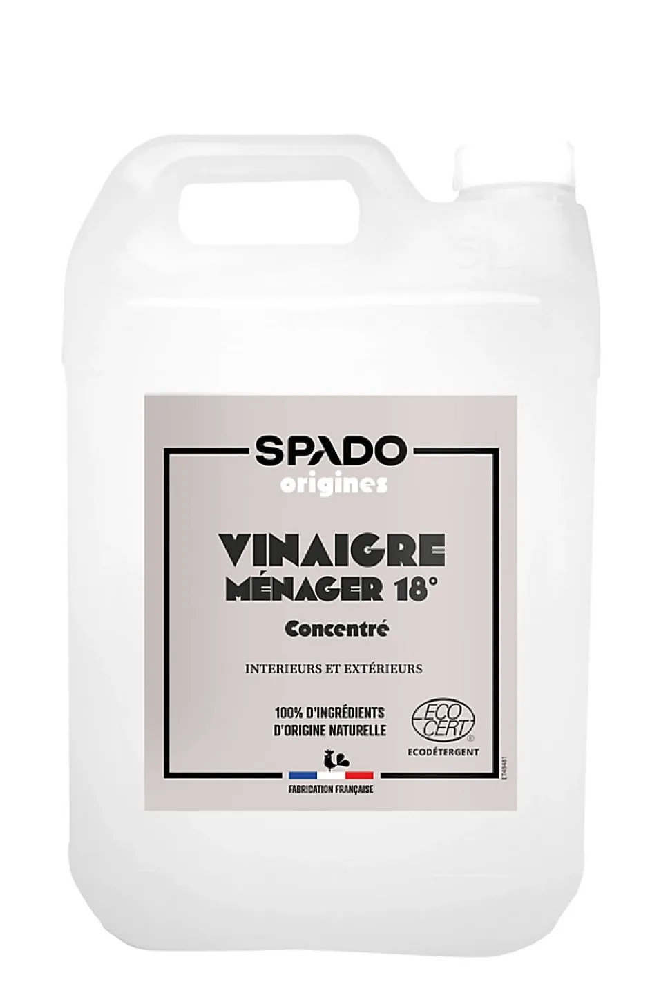 Vinaigre blanc ultra concentré 18° Spado Origines